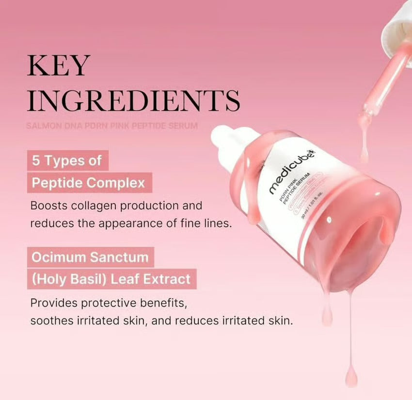 سيرم ميديكيوب الوردي للببتيد للمسام 30 مل